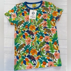 Duns Vibrant Jungle Chameleon Kids Tee